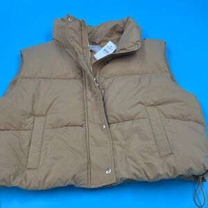 LOFT Beige Puffer Vest